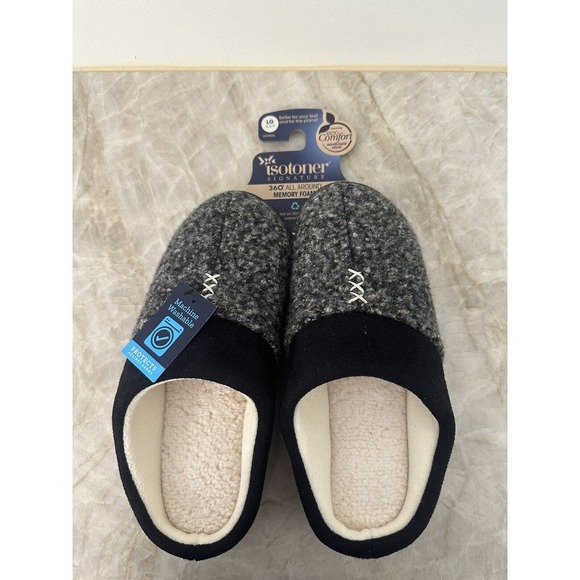 Isotoner womens slippers, size LG (8.5-9), 360 all around memory foam - Picture 3 of 3